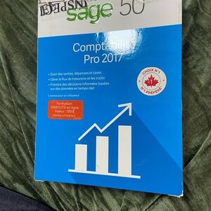 Sage Compta Pro 2017 Blue & White Software Box